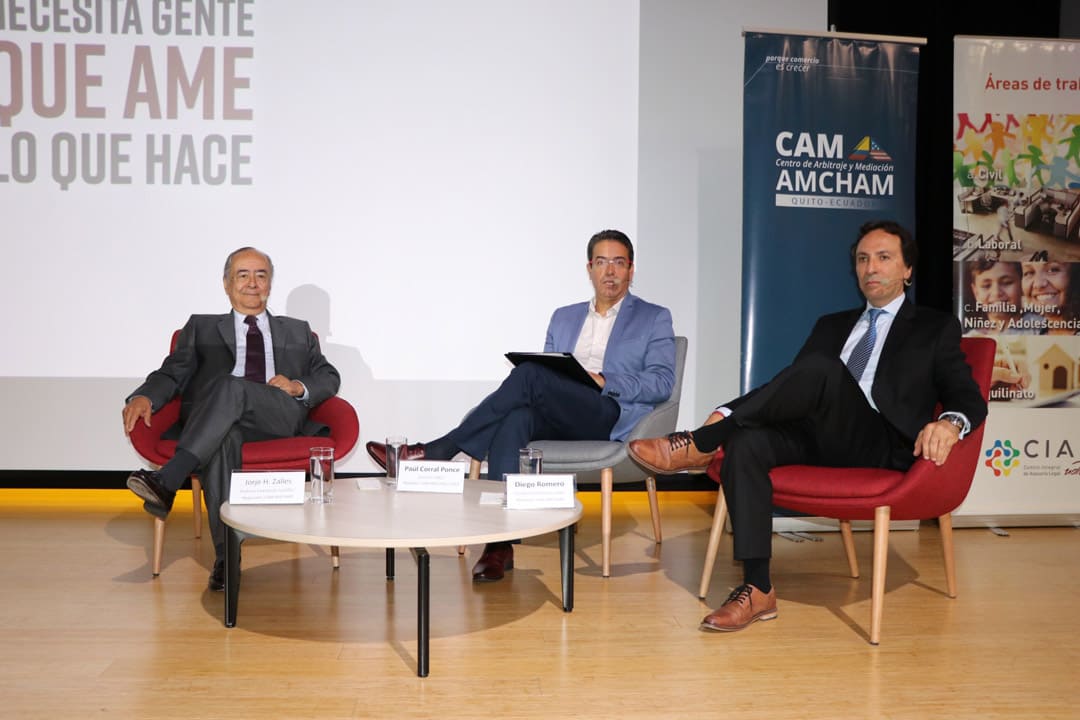 I Conferencia Nacional de Mediación en Quito-Ecuador Organizada por el CAM-AMCHAM y UDLA febrero 2024
